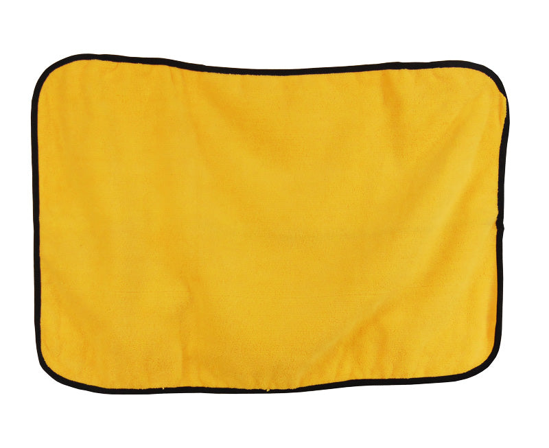 Deluxe Microfiber Towel Yellow W-Black Overlay
